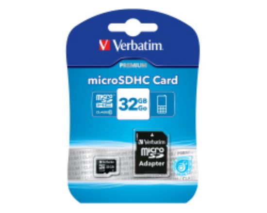 Slika Secure Digital card Micro  32 GB Verbatim (HC), Class 10 + adapter, V044083