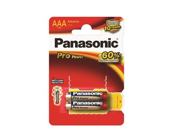 Slika AAA (R03) 1,5 V Panasonic Pro Power, LR03PPG/2BP, 2-pack