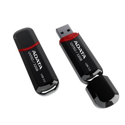 Slika USB 3.0 Flash Memory Drive  32GB ADATA DashDrive UV150 Black AD, AUV150-32G-RBK