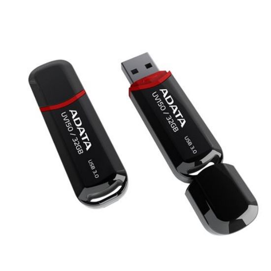 Slika USB 3.0 Flash Memory Drive  32GB ADATA DashDrive UV150 Black AD, AUV150-32G-RBK