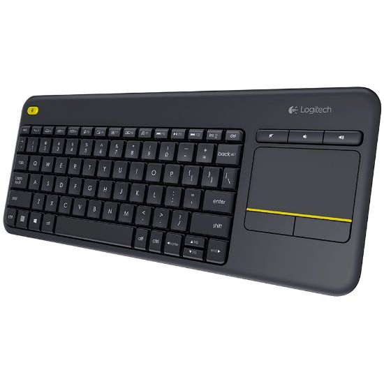 Slika Logitech K400 Plus Wireless Touch Keyboard Black