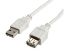 Slika USB 2.0 TIP A-A M/F  0.8 m, Roline VALUE, bež