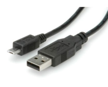 Slika USB 2.0 TIP A-Micro B M/M,  3.0 m, Roline, bež