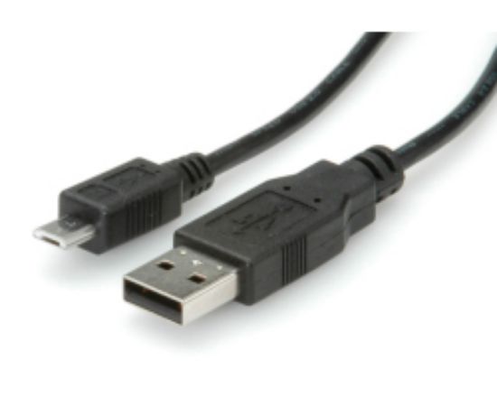 Slika USB 2.0 TIP A-Micro B M/M,  3.0 m, Roline, bež
