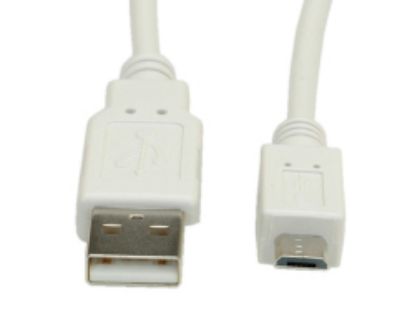 Slika USB 2.0 TIP A-Micro B M/M,  0.8 m, Roline VALUE