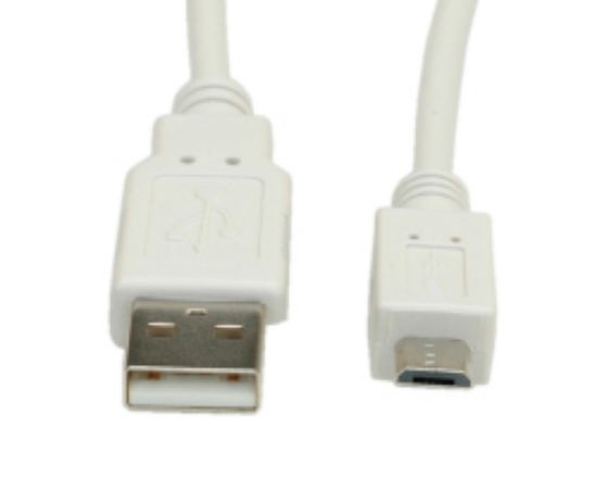 Slika USB 2.0 TIP A-Micro B M/M,  0.8 m, Roline VALUE