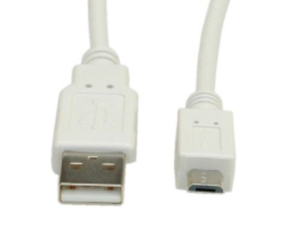 Slika USB 2.0 TIP A-Micro B M/M,  1.8 m, Roline VALUE