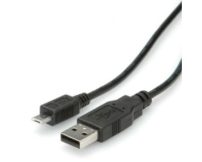 Slika USB 2.0 TIP A-Micro B M/M,  1.8 m, Roline
