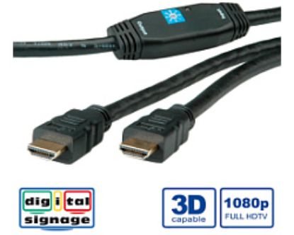 Slika HDMI kabel HDMI M - HDMI M  30 m Roline High Speed kabel, sa pojačanjem