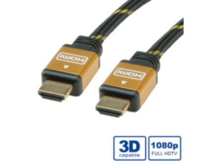 Slika HDMI kabel HDMI M - HDMI M  20 m Roline High Speed (pozlaćeni konektori)