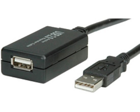 Slika USB 2.0 TIP A-A M/F 12.0 m, Roline VALUE, sa ponavljačem