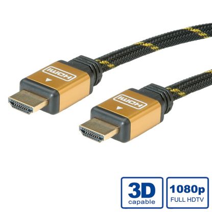 Slika HDMI kabel HDMI M - HDMI M  10 m Roline High Speed (pozlaćeni konektori)