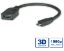 Slika HDMI kabel HDMI F - HDMI M (D - Micro) 0.15 m Roline VALUE High Speed with Ethernet