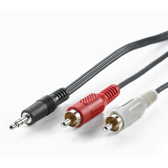 Slika Kabel 1x 3.5mm Jack M - 2x chinch M  1.5 m, Roline