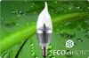 Slika E14,  3W, 2700K, 230lm, svijeća (130mm)  EcoVision srebrna