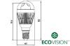 Slika E14,  3W, 2700K, 230lm, Globe EcoVision
