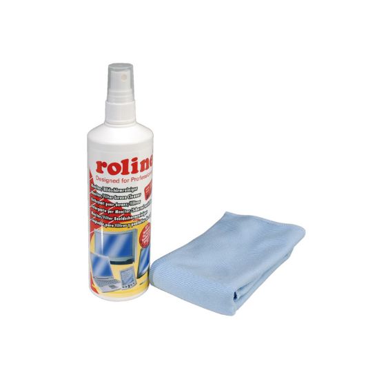 Slika Sredstvo za čišćenje TFT monitora sa Microfiber krpicom, Roline