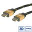 Slika HDMI kabel HDMI M - HDMI M   2 m Roline GOLD kabel sa mrežom
