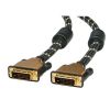 Slika DVI cable DVI-D - DVI-D dual link  1 m, Roline GOLD