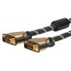 Slika DVI cable DVI-D - DVI-D dual link  1 m, Roline GOLD