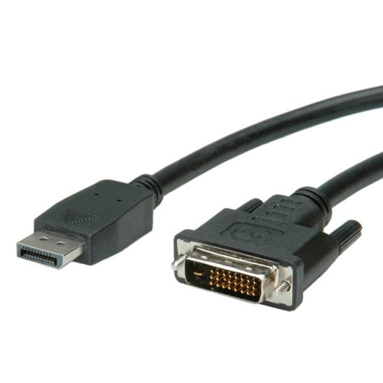 Slika Display Port M - DVI-D M kabel  1.0m Roline VALUE