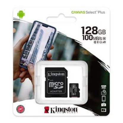 Slika Secure Digital card Micro 128 GB Kingston Canvas Select Plus + adapter, SDCS2/128GB