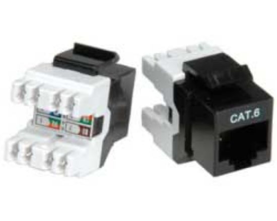 Slika PATCH MODULE Keystone Cat.6/7 Class E (RJ-45) black - patch module for 26.11.0357