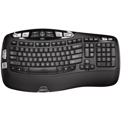 Slika Logitech Wave Bluetooth ergonomic keyboard, GRAPHITE