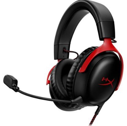 Slika HP HyperX Cloud III Black/Red Gaming, 727A9AA