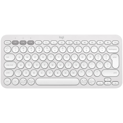 Slika Logitech K380S Multi-Device Bluetooth Keyboard, TONAL WHITE
