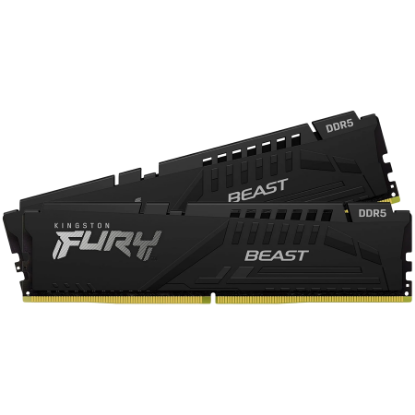Slika DIMM DDR5 16 GB x2 Kit 6000 MHz Kingston FURY Beast Black EXPO, KF560C36BBE2K2-32