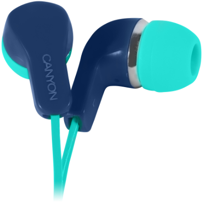 Slika CANYON EPM-02 Stereo Earphones, Green+Blue