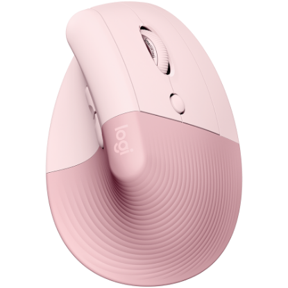 Slika Logitech Lift Vertical Ergonomic Mouse, ROSE/DARK ROSE