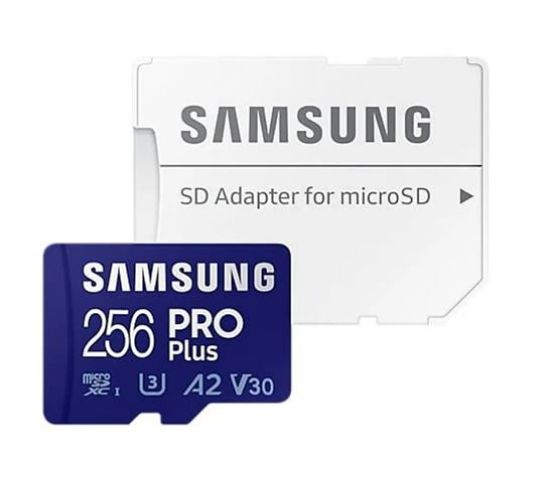 Slika Secure Digital card Micro 256 GB Samsung PRO Plus + Adapter, MB-MD256SA/EU