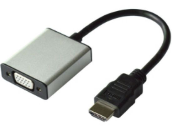 Slika HDMI M - VGA F + Audio (Stereo)  adapter/kabel, Roline VALUE 0.15m