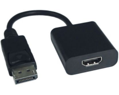 Slika Display Port M - HDMI F, adapter/kabel v1.4, HDR 10, 4K60, Roline VALUE, 0.15m