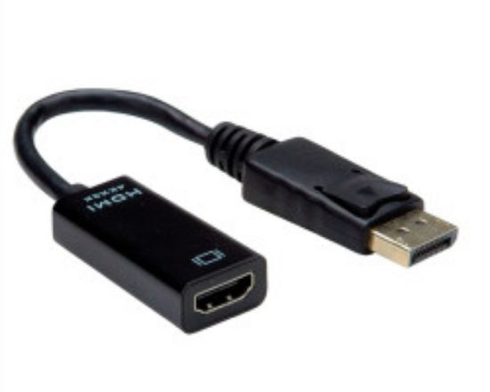 Slika Display Port M - HDMI F, adapter/kabel 4K, Roline VALUE