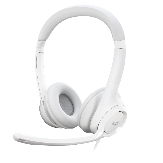 Slika Logitech H390 slušalice s mikrofonom, USB, bijele
