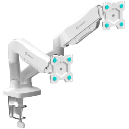 Slika ONKRON G160 Dual Monitor Desk Mount Stand for 13 to 32-Inch LCD LED Monitors up to 8 kg, White