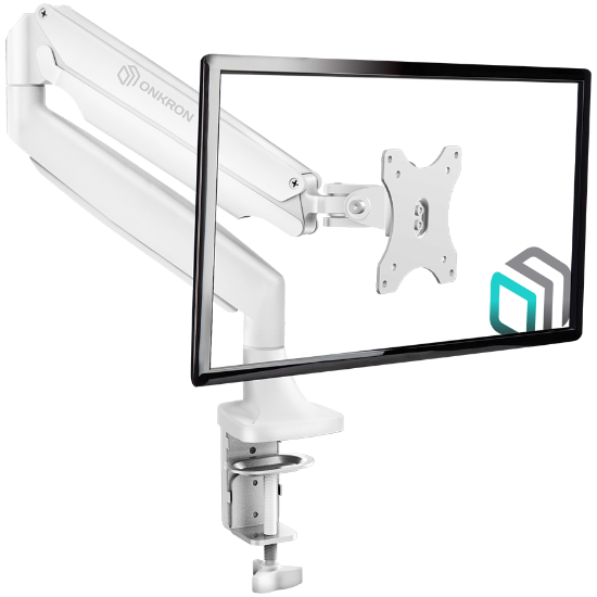 Slika ONKRON G100 Monitor Desk Mount for 13 to 32-Inch LED LCD Flat Monitors up to 9 kg, White