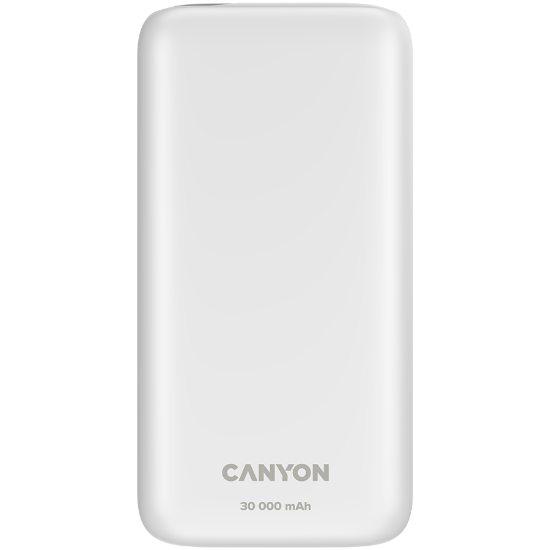 Slika Power bank CANYON PB-301, White, 30000mAh