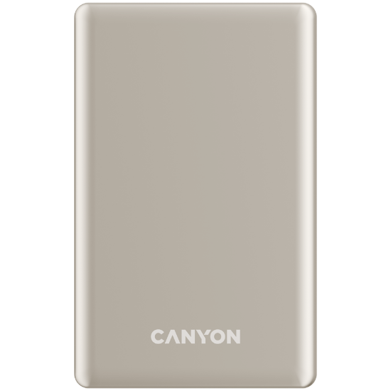 Slika Power bank CANYON OnPower 510 slim Magsafe, Beige, 10000mAh