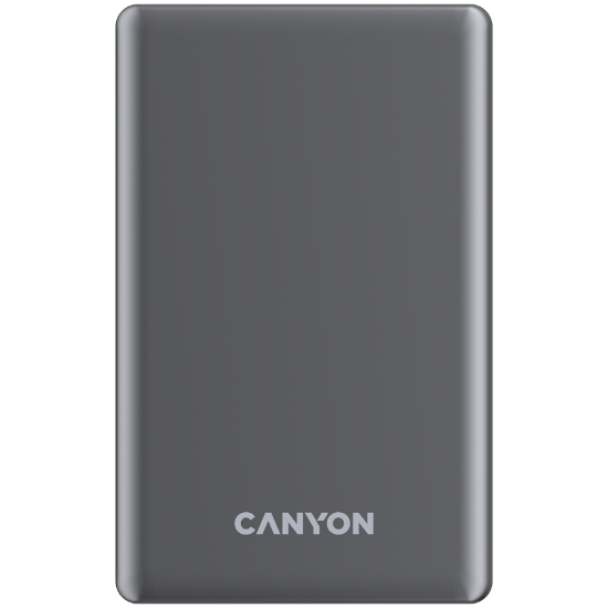 Slika Power bank CANYON OnPower 510 slim Magsafe, Dark Grey, 10000mAh