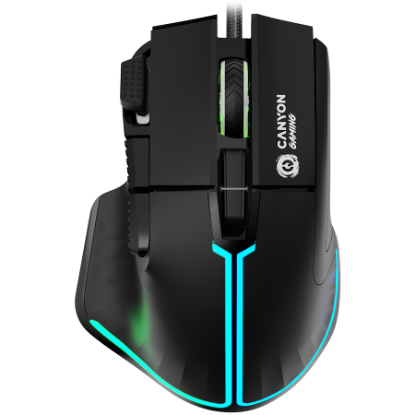 Slika Canyon mouse Fortnax GM-636 RGB 9 buttons Wired Black