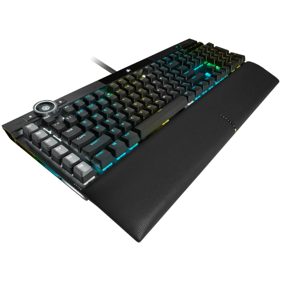 Slika Corsair K100 RGB Optical-Mechanical Gaming Keyboard, Backlit RGB LED, Black PBT Keycaps