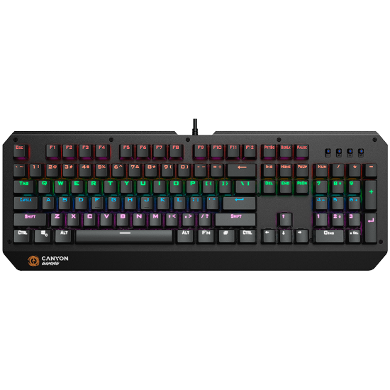 Slika CANYON Hazard GK-6 Wired multimedia gaming keyboard with lighting effect