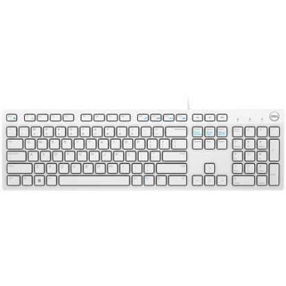 Slika Dell Keyboard KB216, White UK (QWERTY), HR press