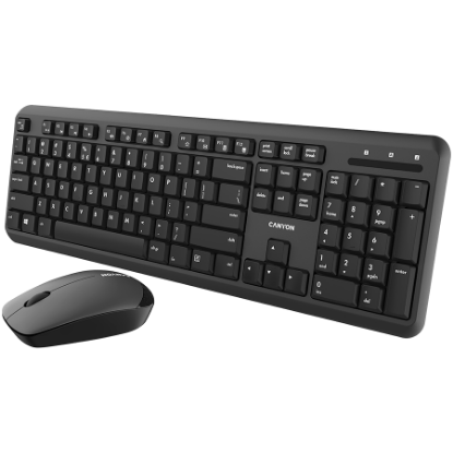 Slika Canyon SET-W20, Wireless combo set, Black