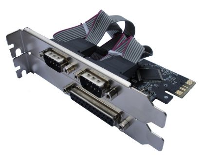 Slika PCIe 2x serial, 1 x parallel Asonic + LP