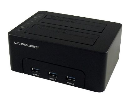 Slika HDD Docking station USB 3.0 - LC-Power 2.5"/3.5", 3xUSB Hub, USB 3.0